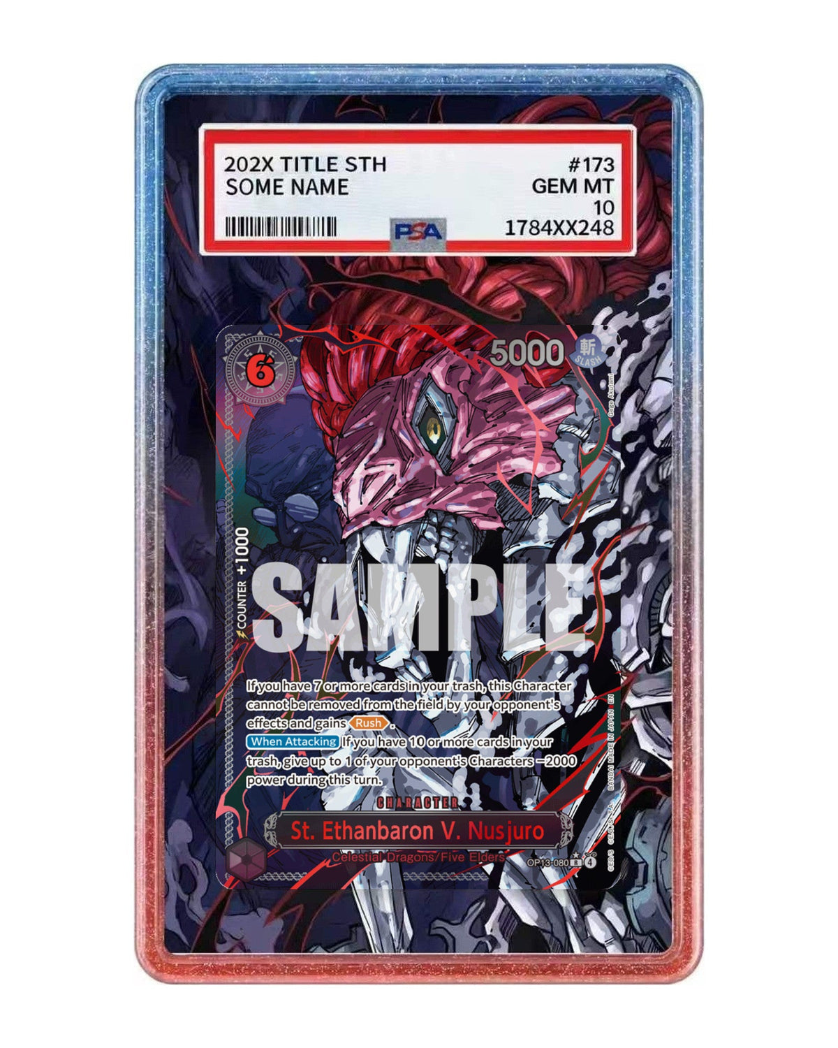 St. Ethanbaron V. Nusjuro [Red Alternate Art] OP13-080 Carrying on His Will Extended Art Case
