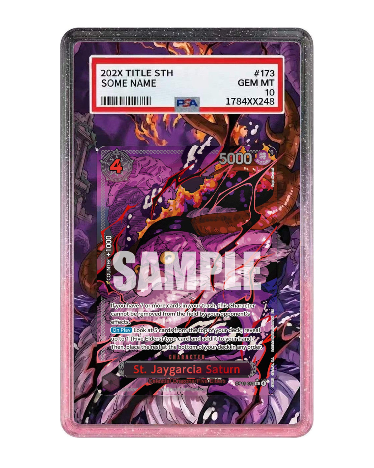 St. Jaygarcia Saturn [Red Alternate Art] OP13-083 Carrying on His Will Extended Art Case