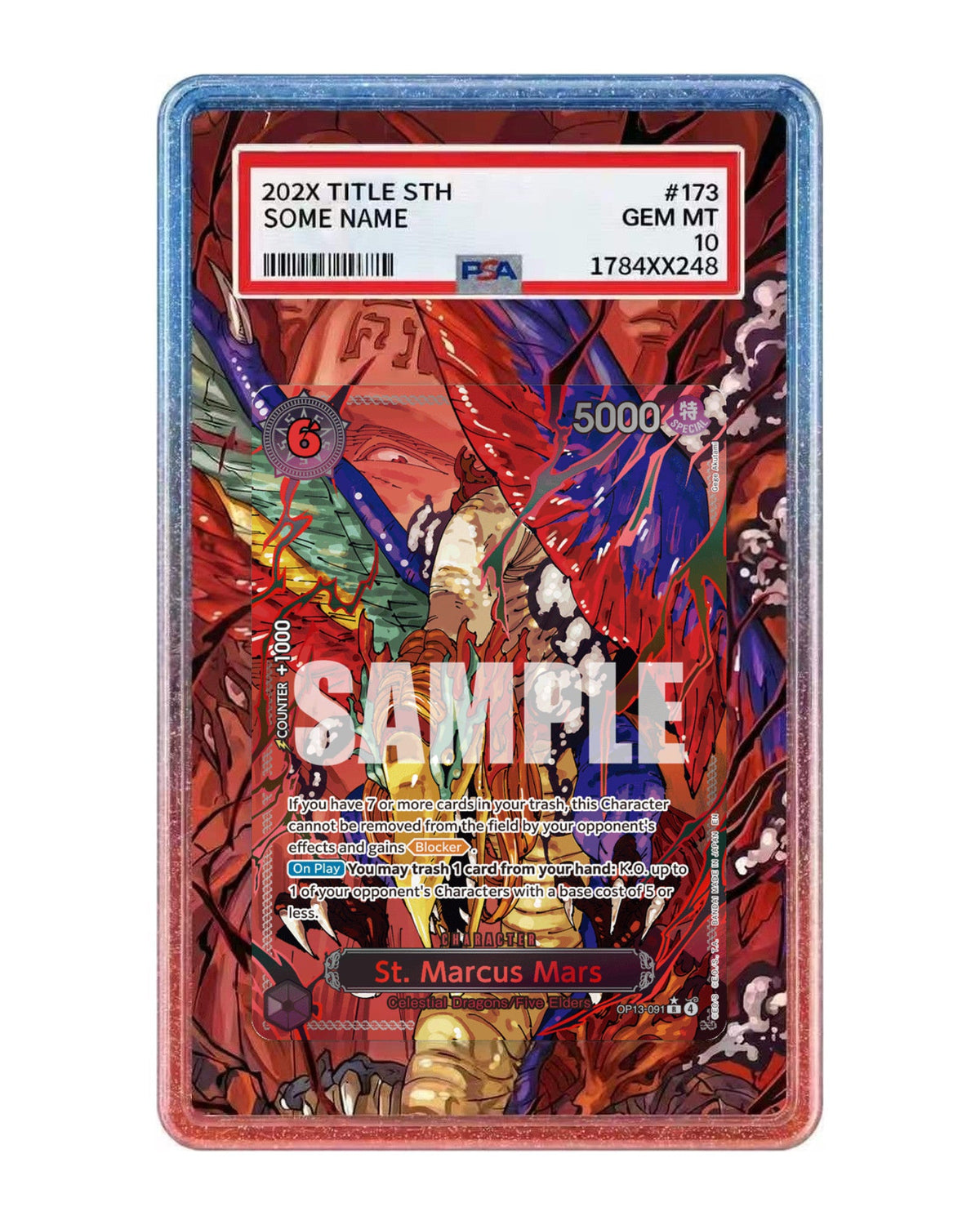 St. Marcus Mars [Special Alternate Art] OP13-091 Carrying on His Will Extended Art Case