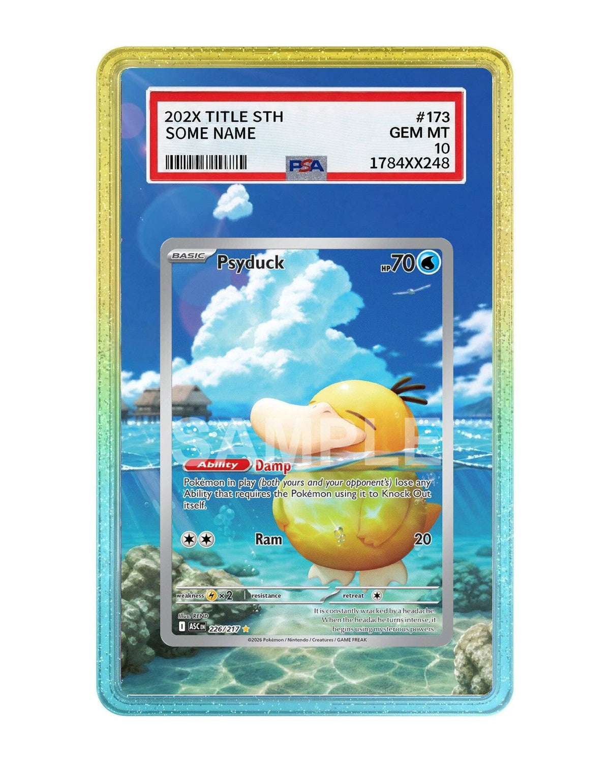 Psyduck #226 Ascended Heroes Extended Art Case