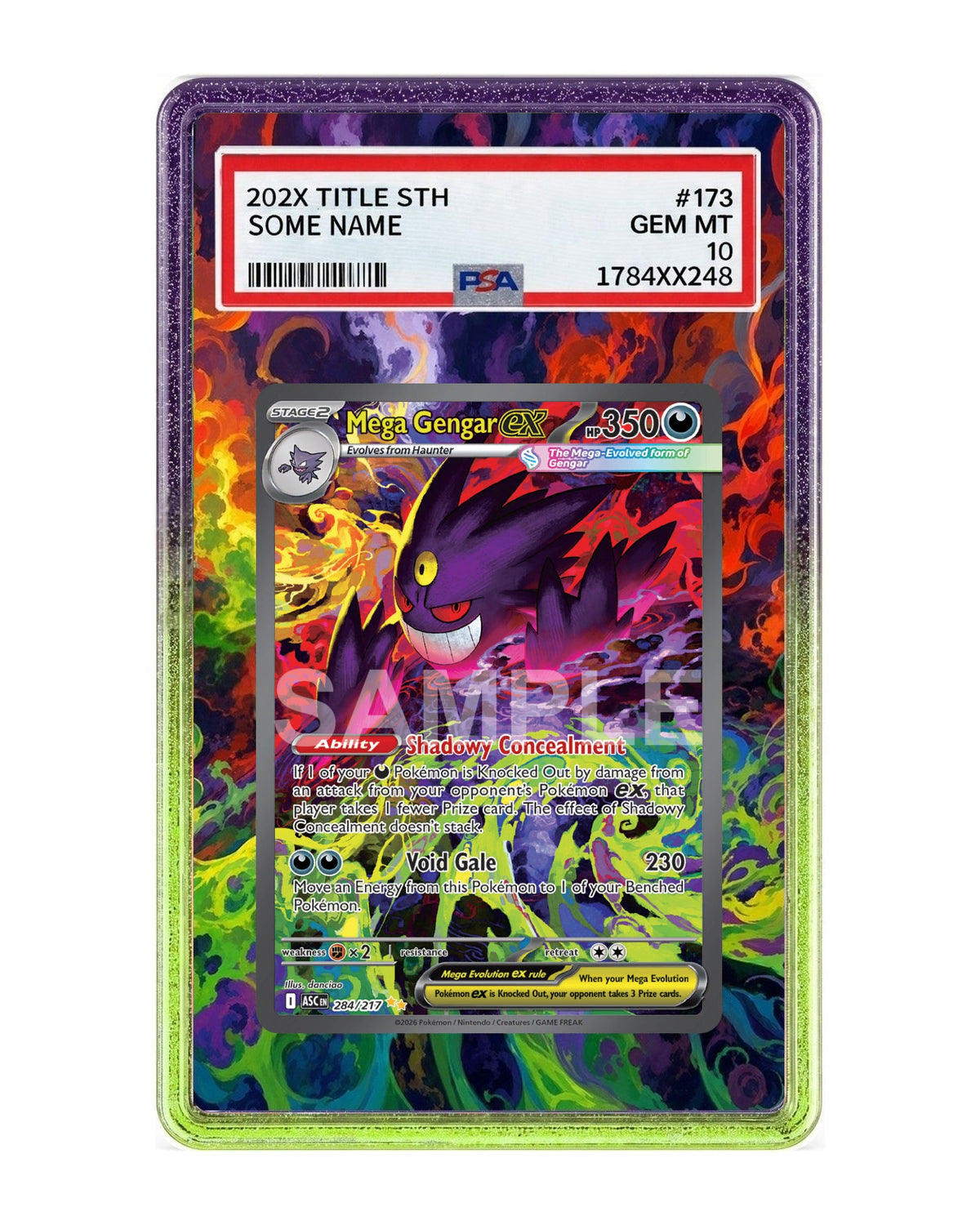 Mega Gengar ex #284 Ascended Heroes Extended Art Case