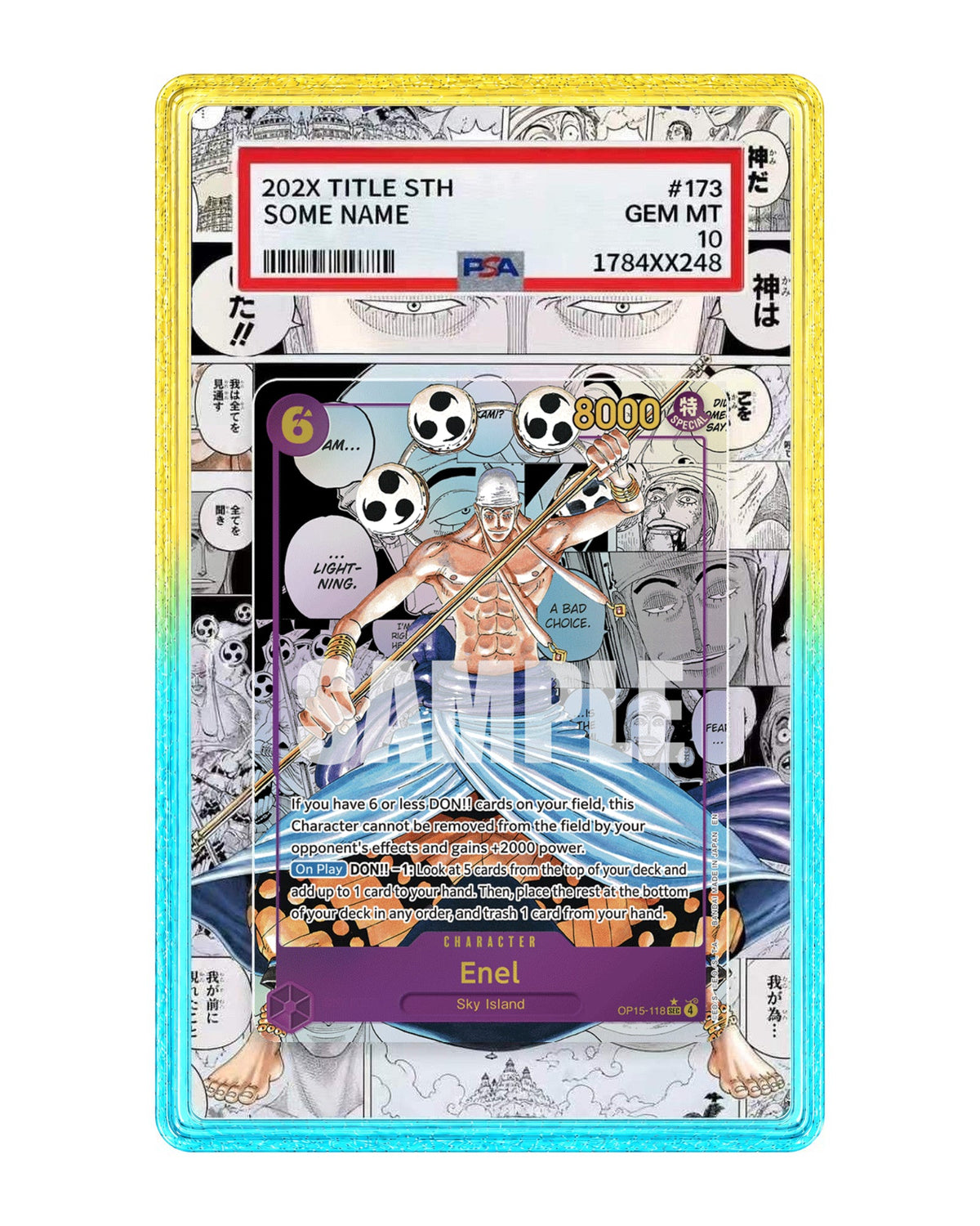 Enel [Alternate Art Manga] OP15-118 Adventure on Kami's Island Extended Art Case