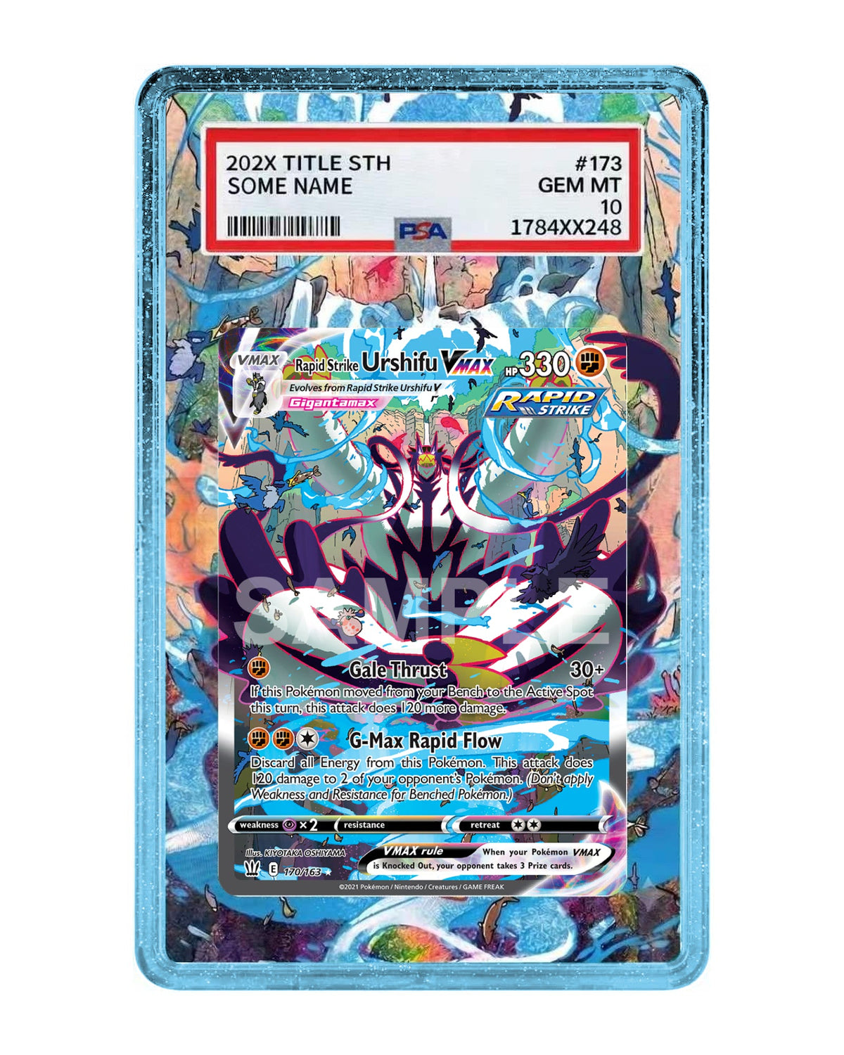 Rapid Strike Urshifu VMAX #170 Battle Styles Extended Art Case