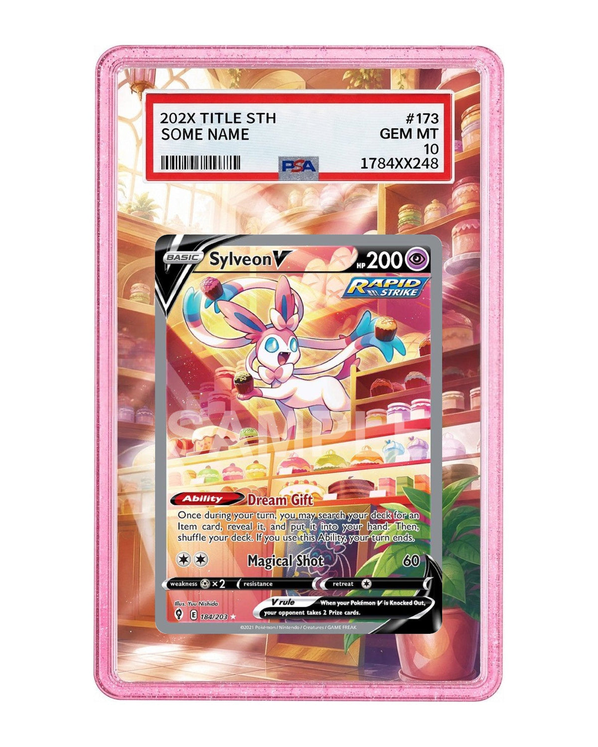 Sylveon V #184 Evolving Skies Extended Art Case