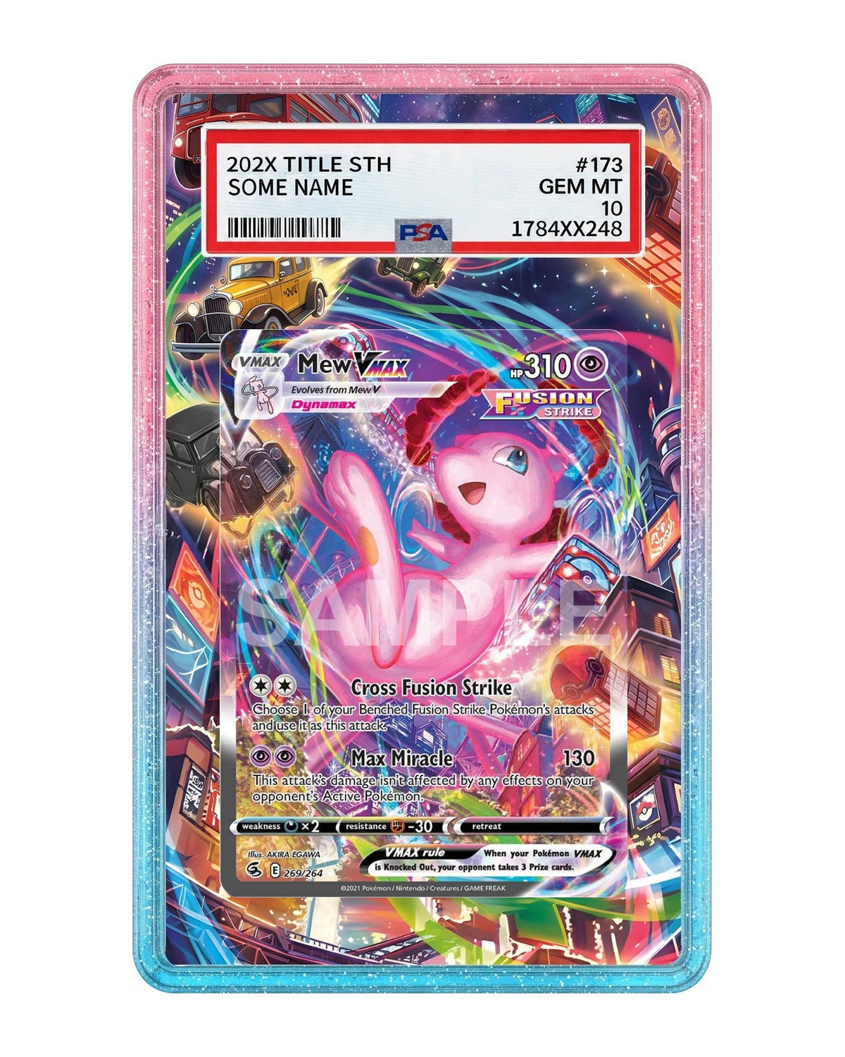 Mew VMAX #269 Fusion Strike Extended Art Case