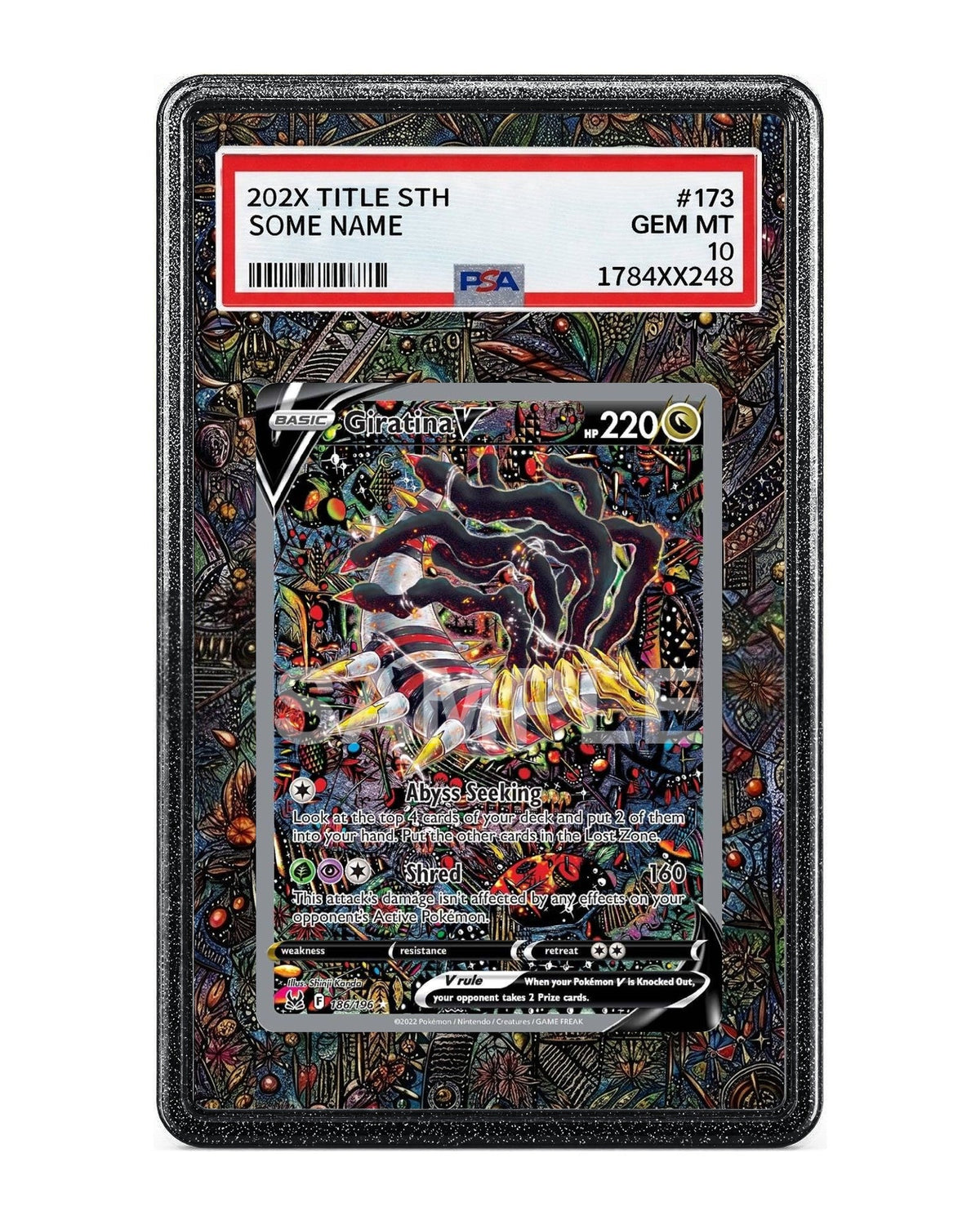 Giratina V #186 Lost Origin Extended Art Case