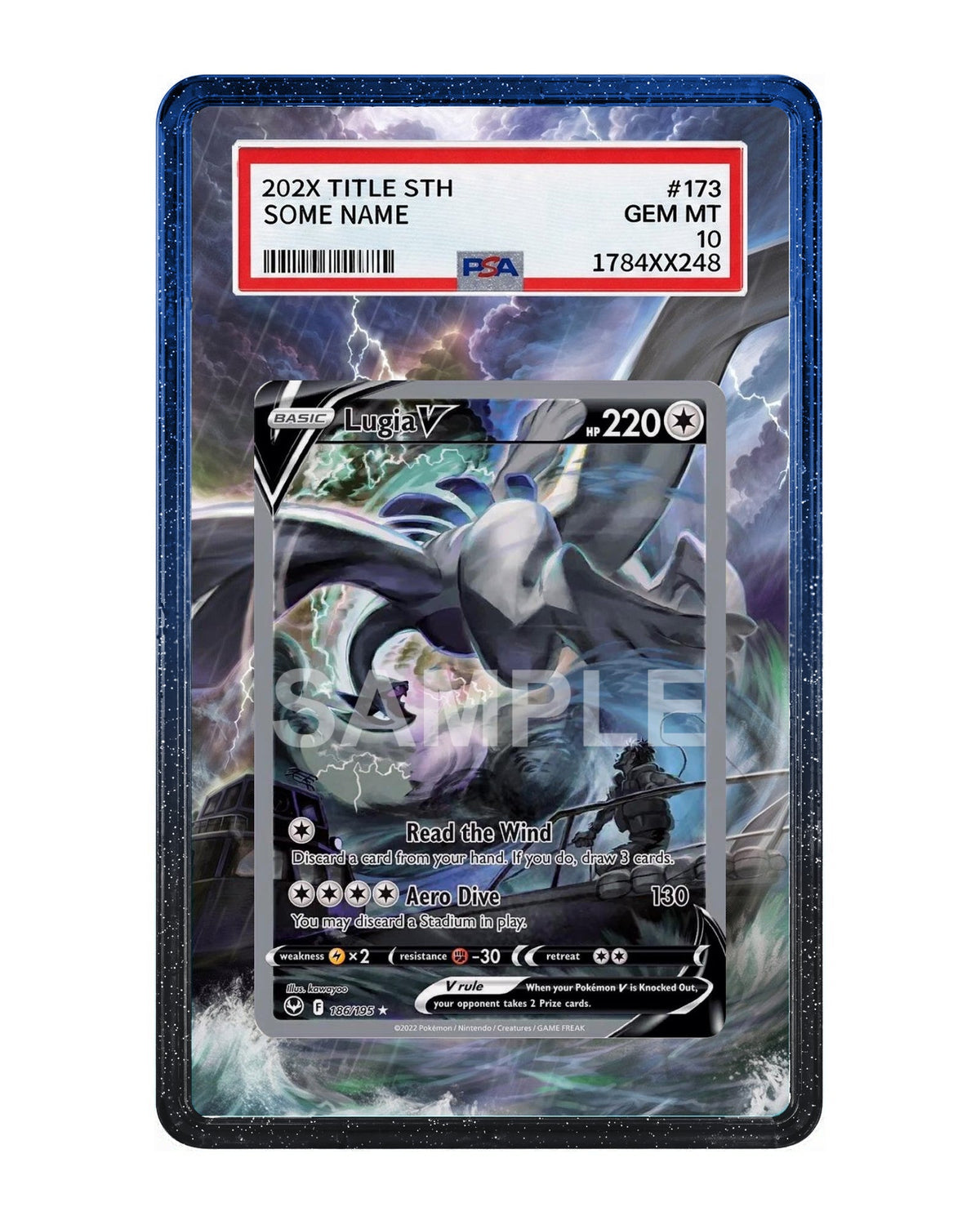Lugia V #186 Silver Tempest Extended Art Case