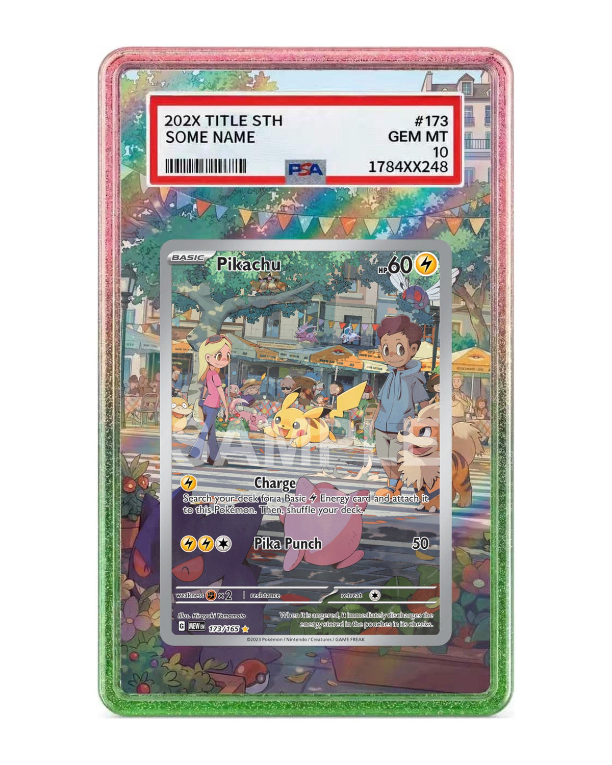 Pikachu #173 Scarlet & Violet 151 Extended Art Case