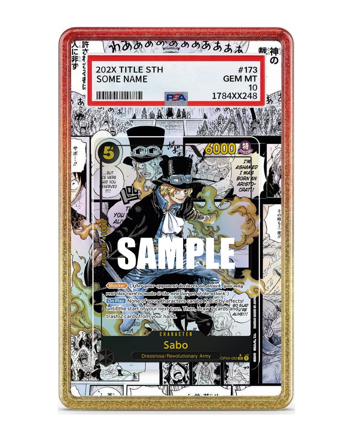 Sabo [Alternate Art Manga] OP04-083 Kingdoms of Intrigue Extended Art Case