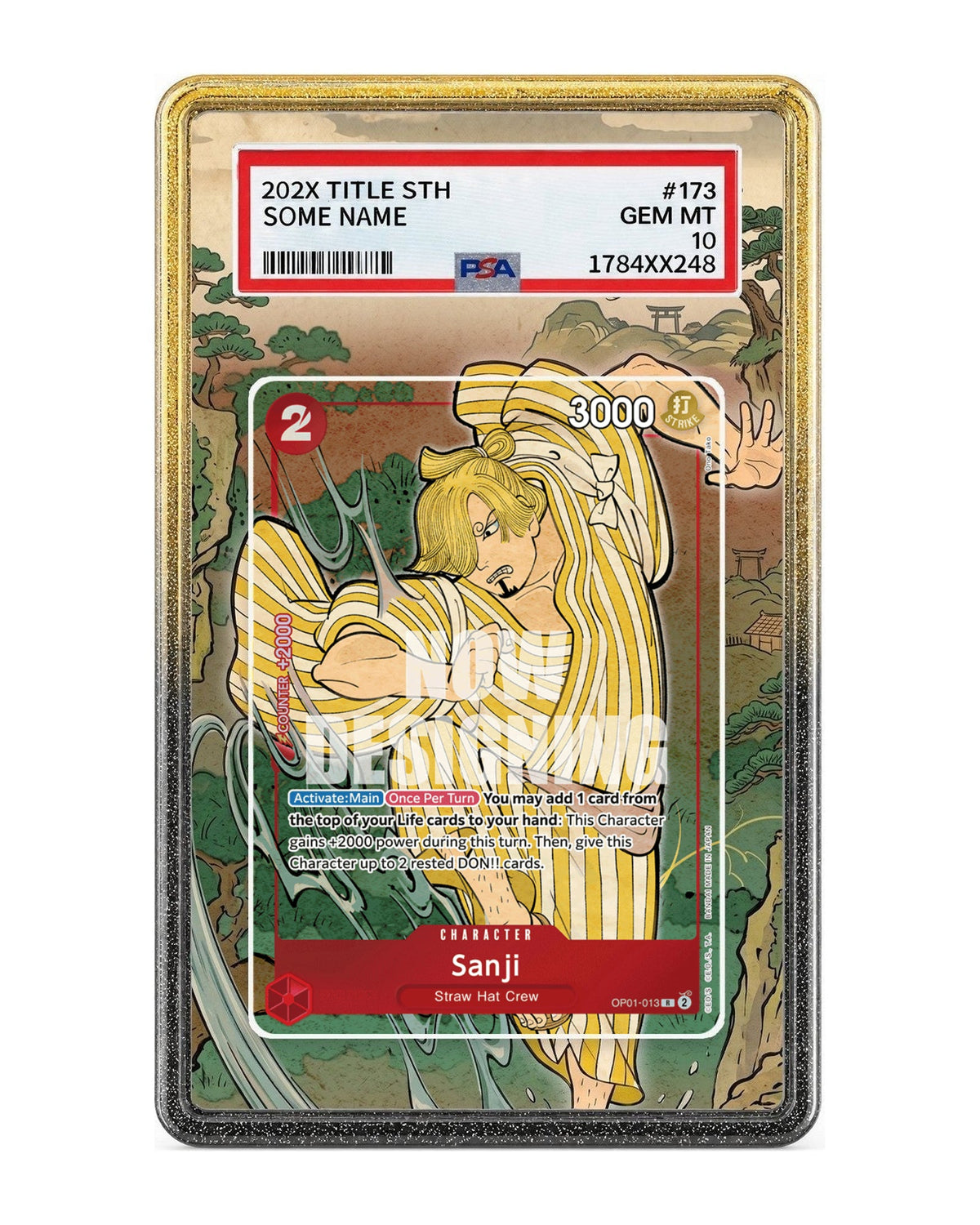 Sanji [1st Anniversary] OP01-013 English Version Extended Art Case