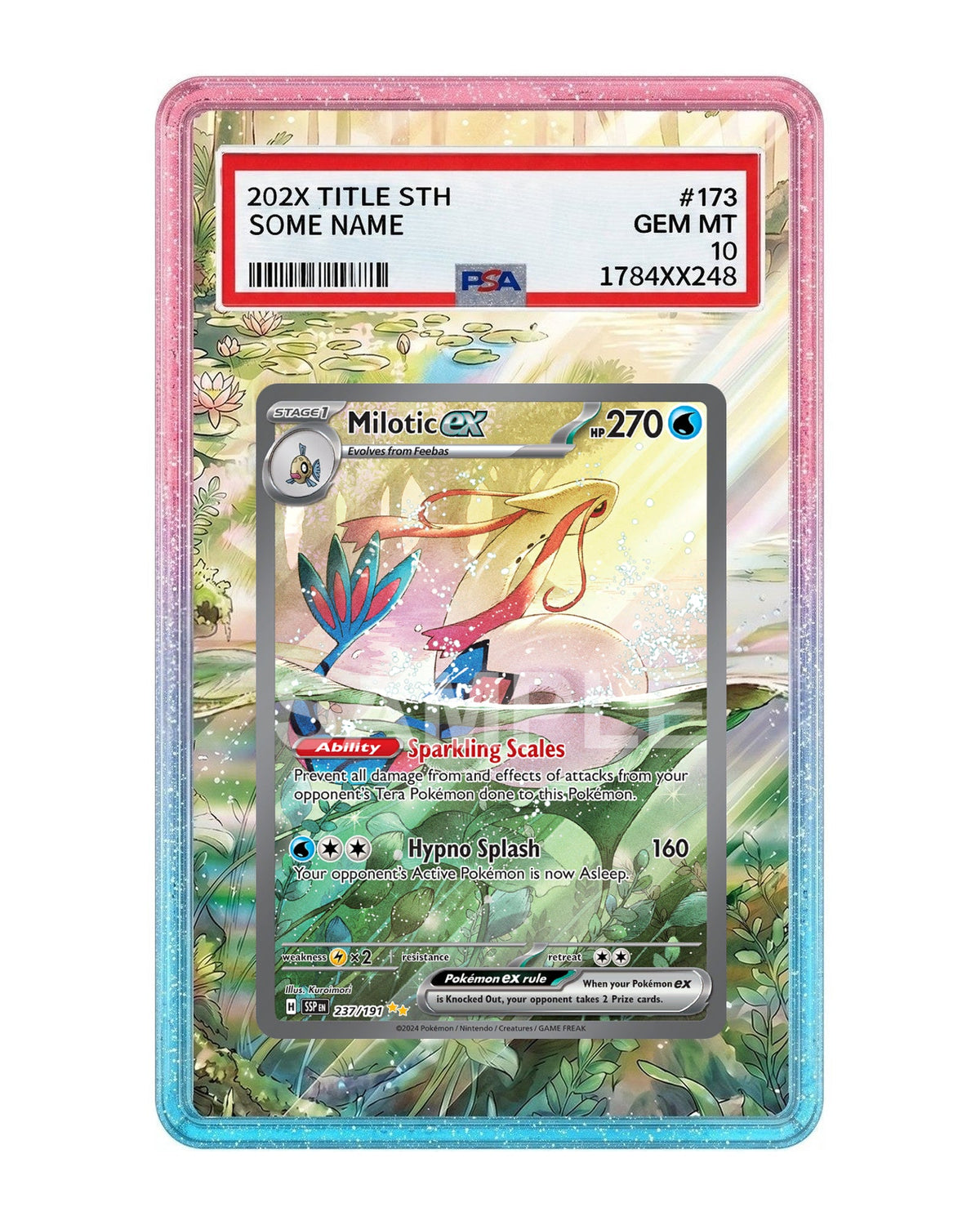 Milotic ex #237 Surging Sparks Extended Art Case