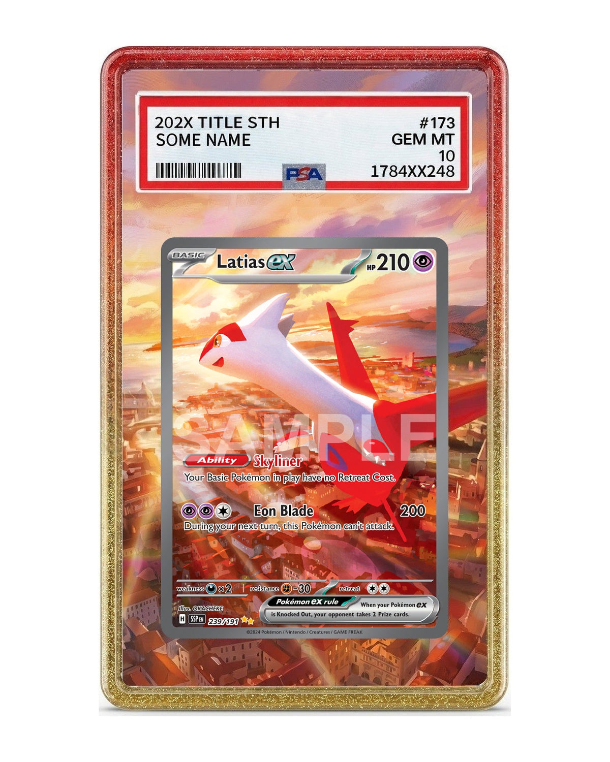 Latias ex #239 Surging Sparks Extended Art Case