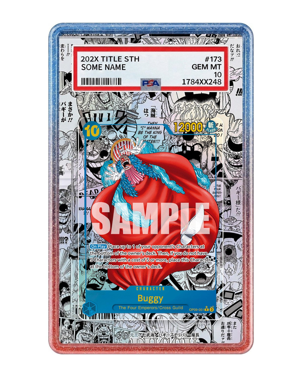 Buggy [Alternate Art Manga] OP09-051 Emperors in the New World Extended Art Case