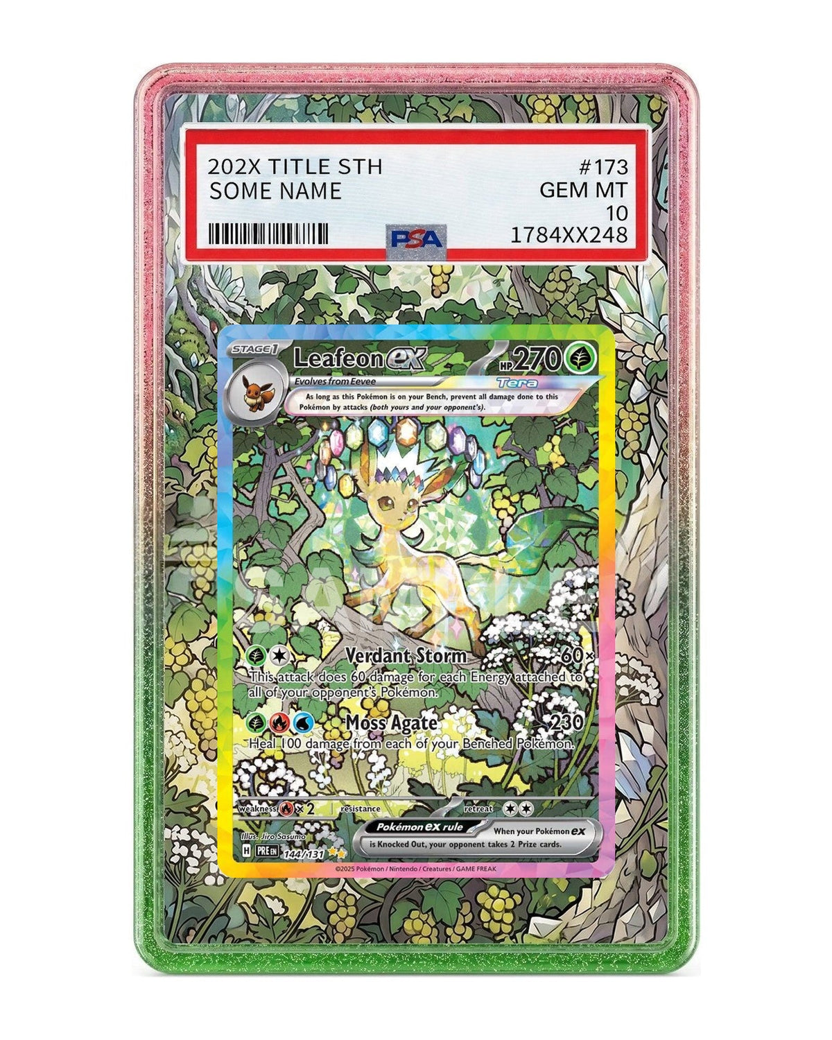 Leafeon ex #144 Prismatic Evolutions Extended Art Case