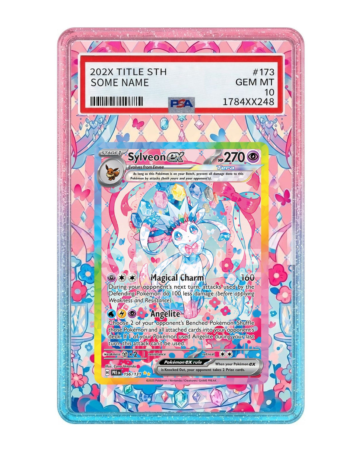 Sylveon ex #156 Prismatic Evolutions Extended Art Case