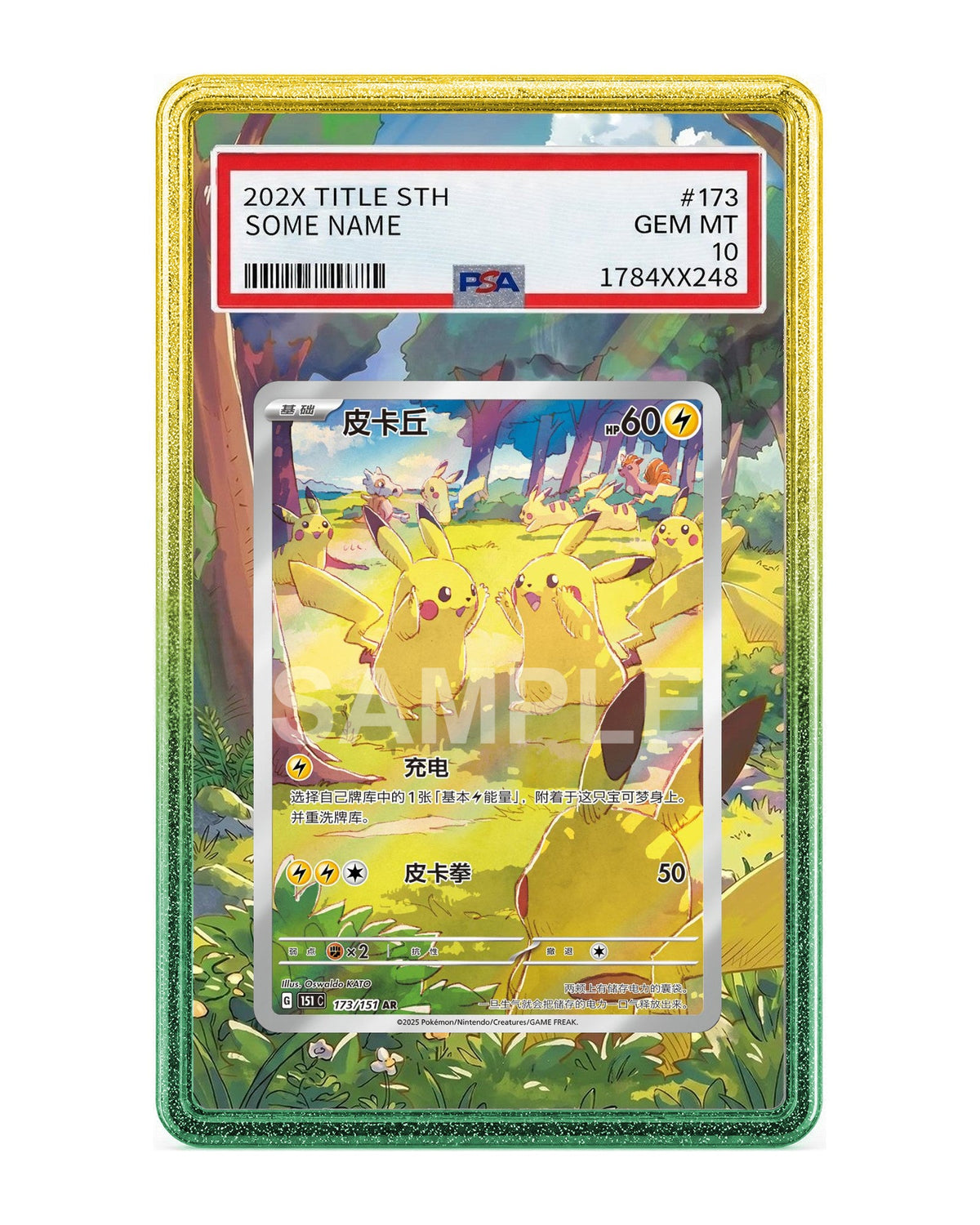 Pikachu #173 Chinese 151 Collect Extended Art Case