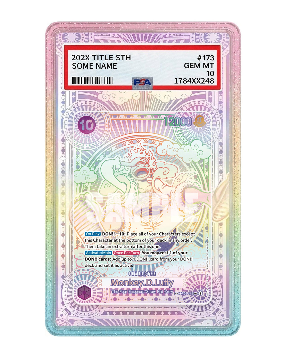 Monkey.D.Luffy [SP Gold] OP05-119 Fist of Divine Speed Extended Art Case