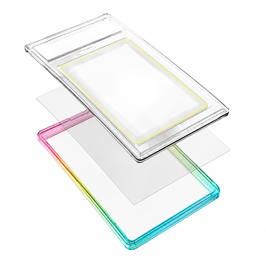 Placing the card on the UV protection plate