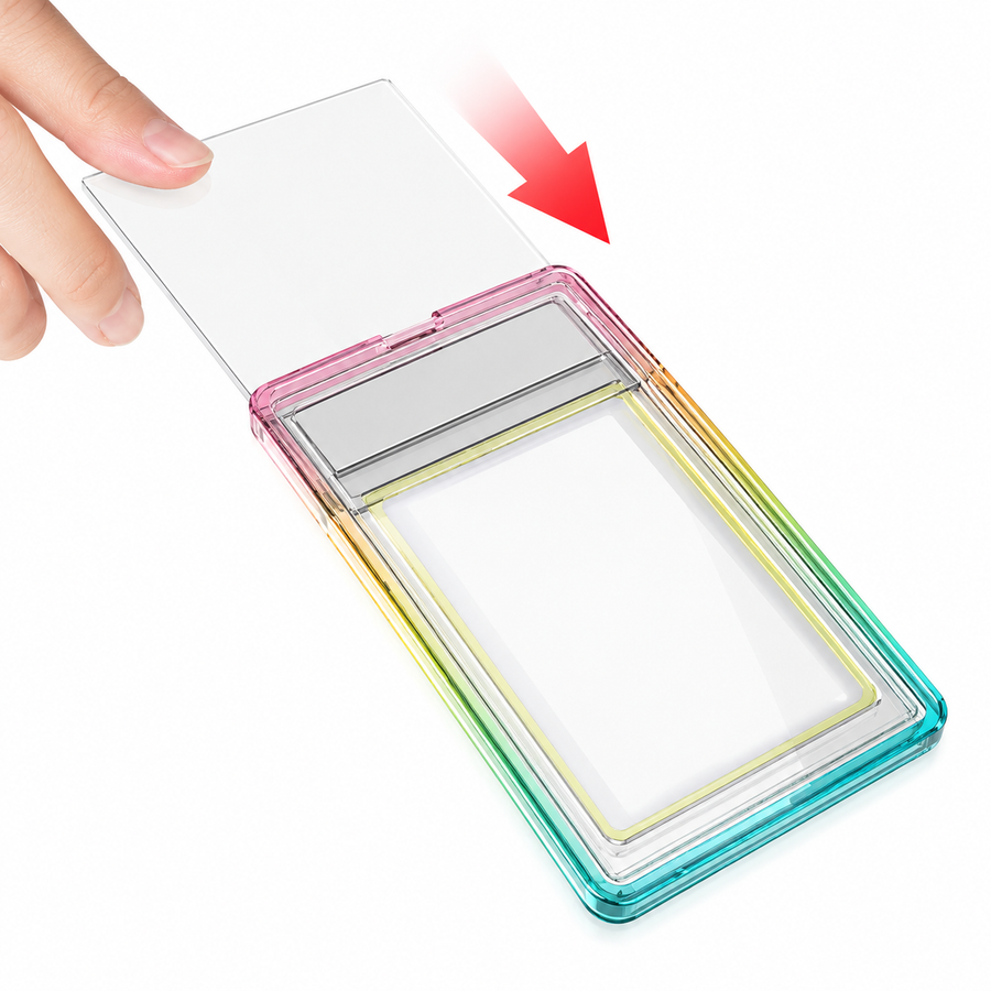 Sliding the cover back on